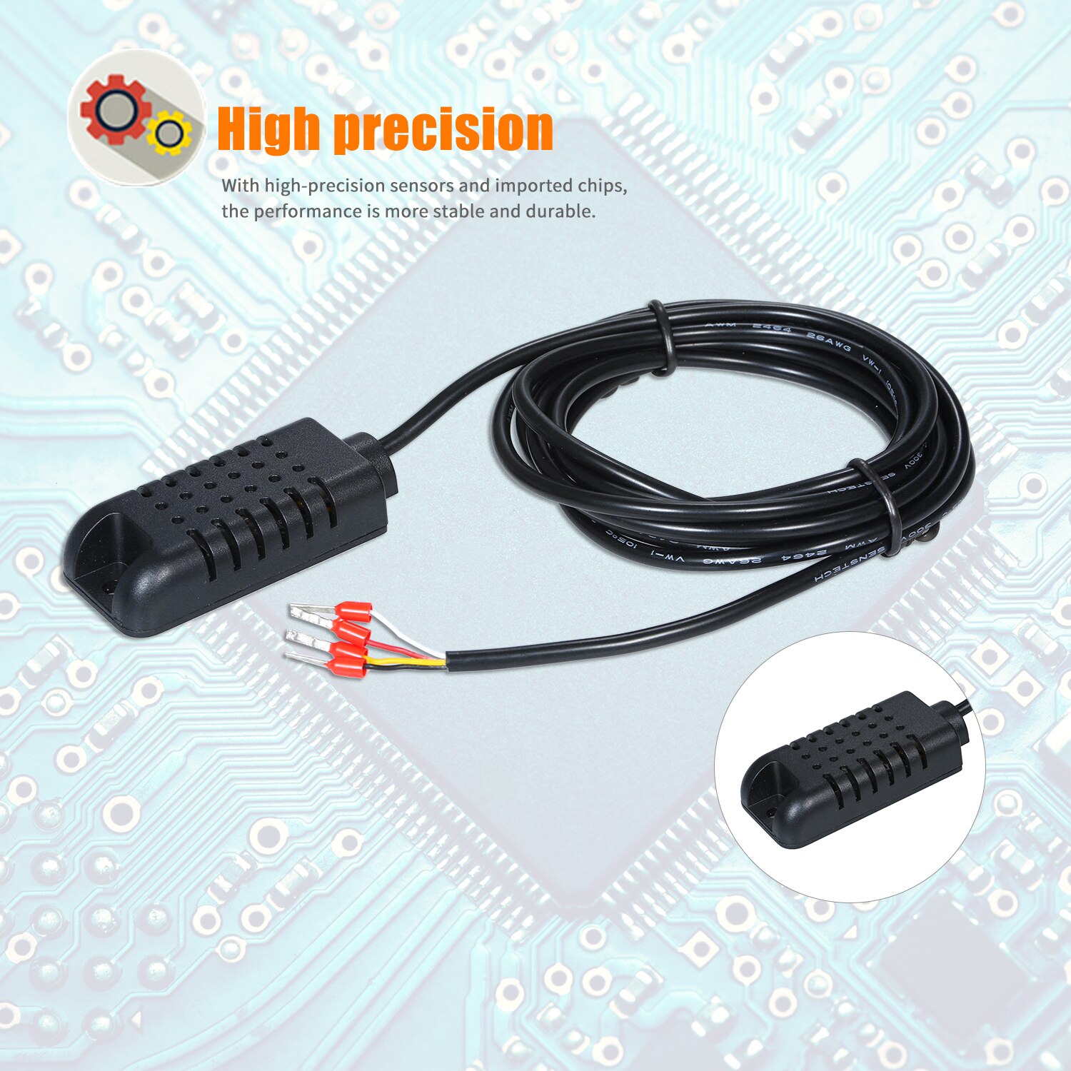 12V Digital Humidity Controller High Accuracy Capacitive Humidity Controller LED Display Humidity Regulator Hygrostat