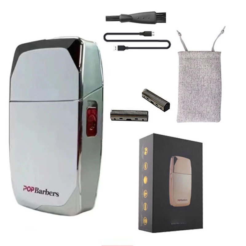 Pop Kappers Professionele P600 Olie Hoofd Vergeldende Elektrische Tondeuse 0MM Snijkop Elektrisch Scheerapparaat 9000 RPM Tondeuse: Clear