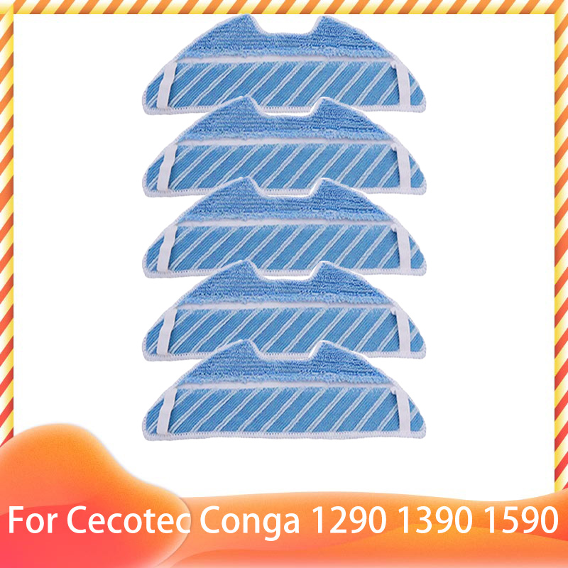 Compatible con Cecotec Conga 1290 1390 1590, accesorios, rodillo, Cepillo Lateral principal, filtro Hepa, fregona, repuestos: Castaño