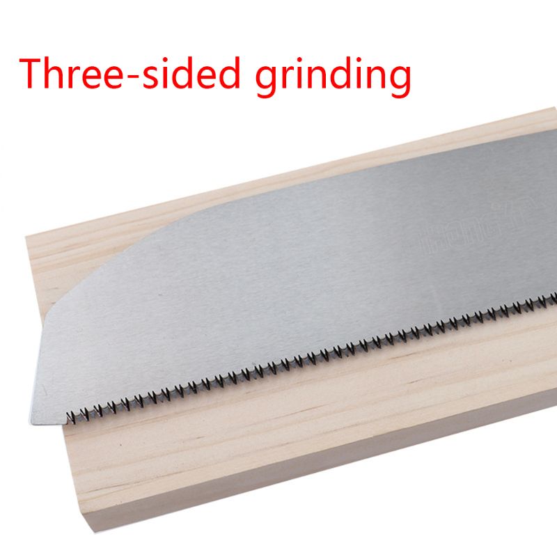 Woodworking 3-edge Teeth Hand Saw SK5 Carbon Steel Tenon Fine Tooth Wood Cutter D08F