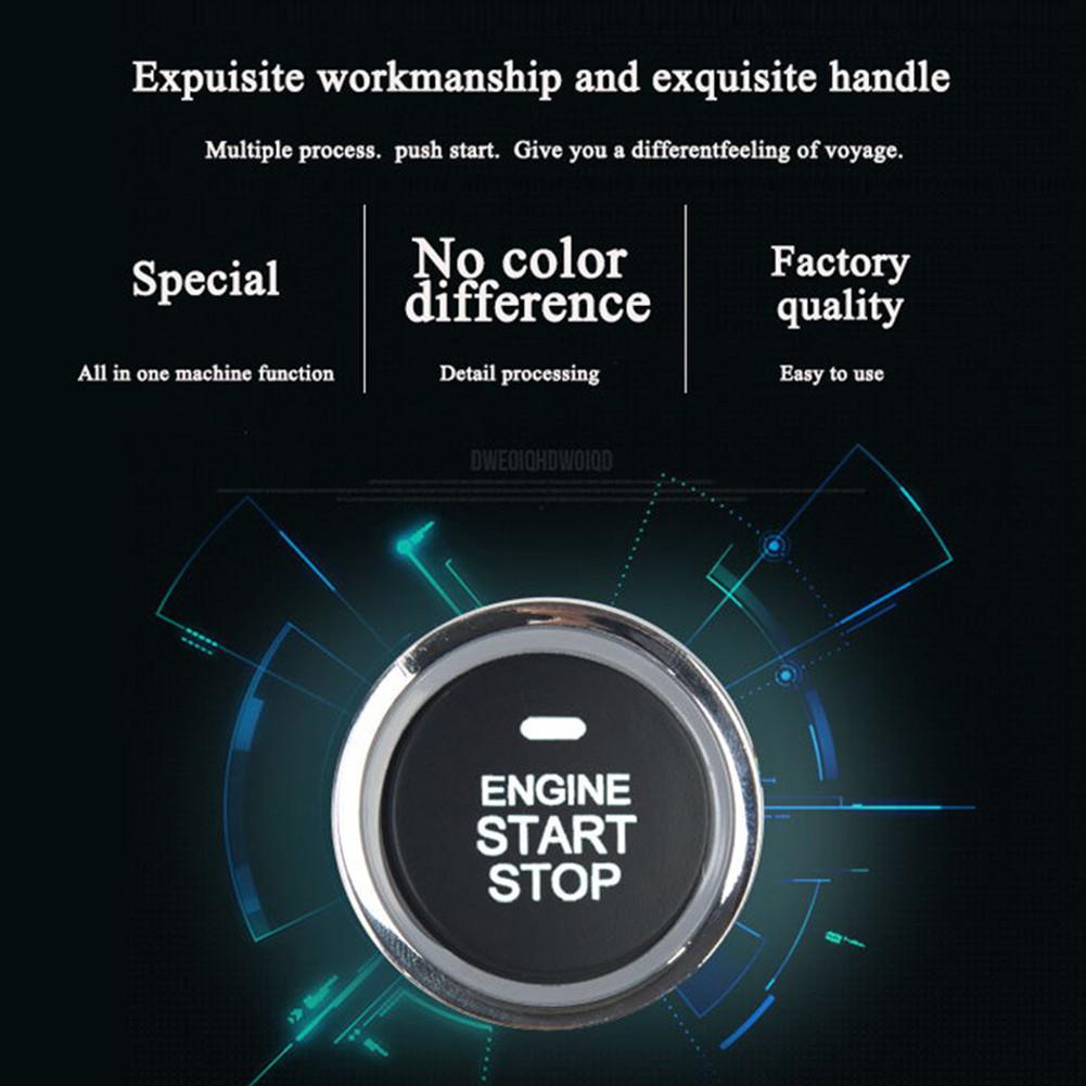 Anti-Diefstal Keyless Start Systeem Afstandsbediening Alarmsysteem Auto Suv Start Knop Alarm Keyless Entry Starter Auto Accessoires 12V