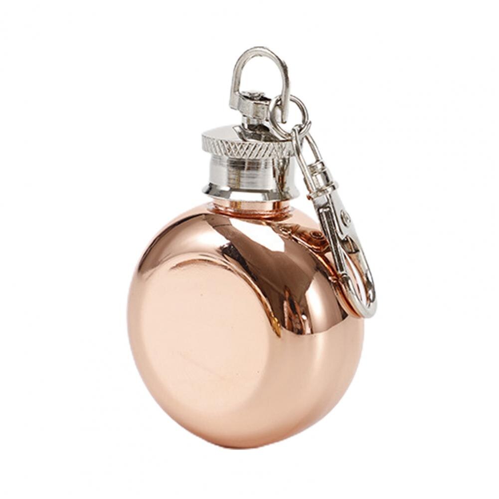 Small Alcohol Flask Convenient Eco-friendly Anti Reusable Drinking Hip Flask: Rose Gold