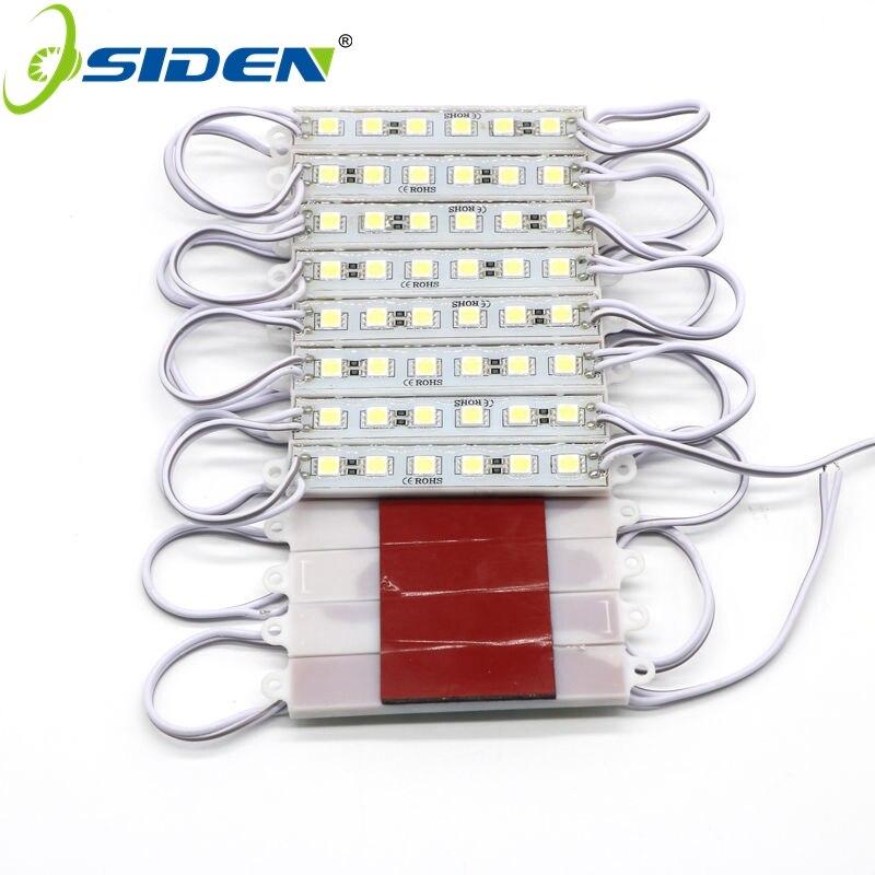 OSIDEN 5050 6LEDs LED Modules White/Warm white/Red/Green/Blue Waterproof IP65 DC12V By DHL
