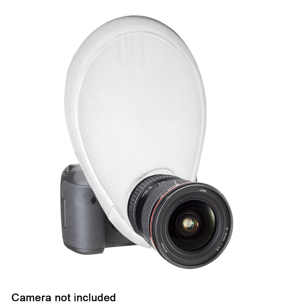 30Cm Accessoires Speedlight Fotografie Reflecterende Cover Installeren Voor Camera Wit Flash Diffuser Flexibele Opvouwbare Draagbare