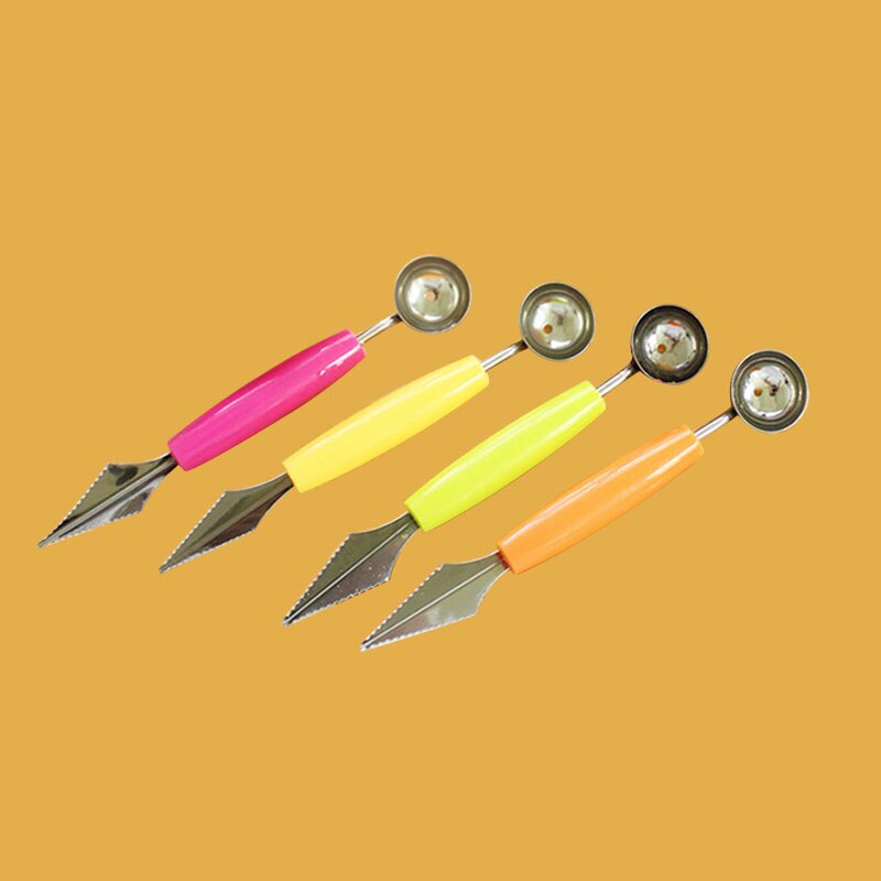 Półmisek na owoce nóż robić rzeźbienia robić robienia kulek z melonów łyżka pucharek robić lodów arbuz gadżety kuchenne akcesoria krajalnica narzędzia: Default Title