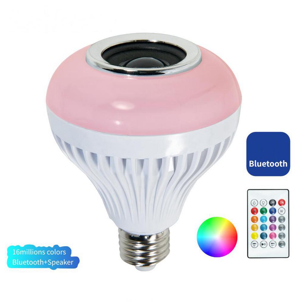 5-7W Wireless Bluetooth Speaker Lamp LED RGB Music Playing Bulb Light E27 Dimmable, 6500K Cool White Emergency Bathroom Wifi