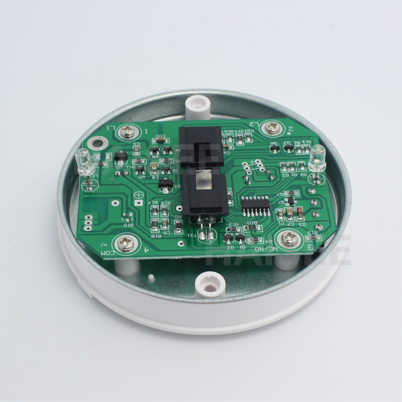 JERUAN 12V DC wired smoke detector optoelectirc sensor use to check fire or anti something burning connect to wired zone