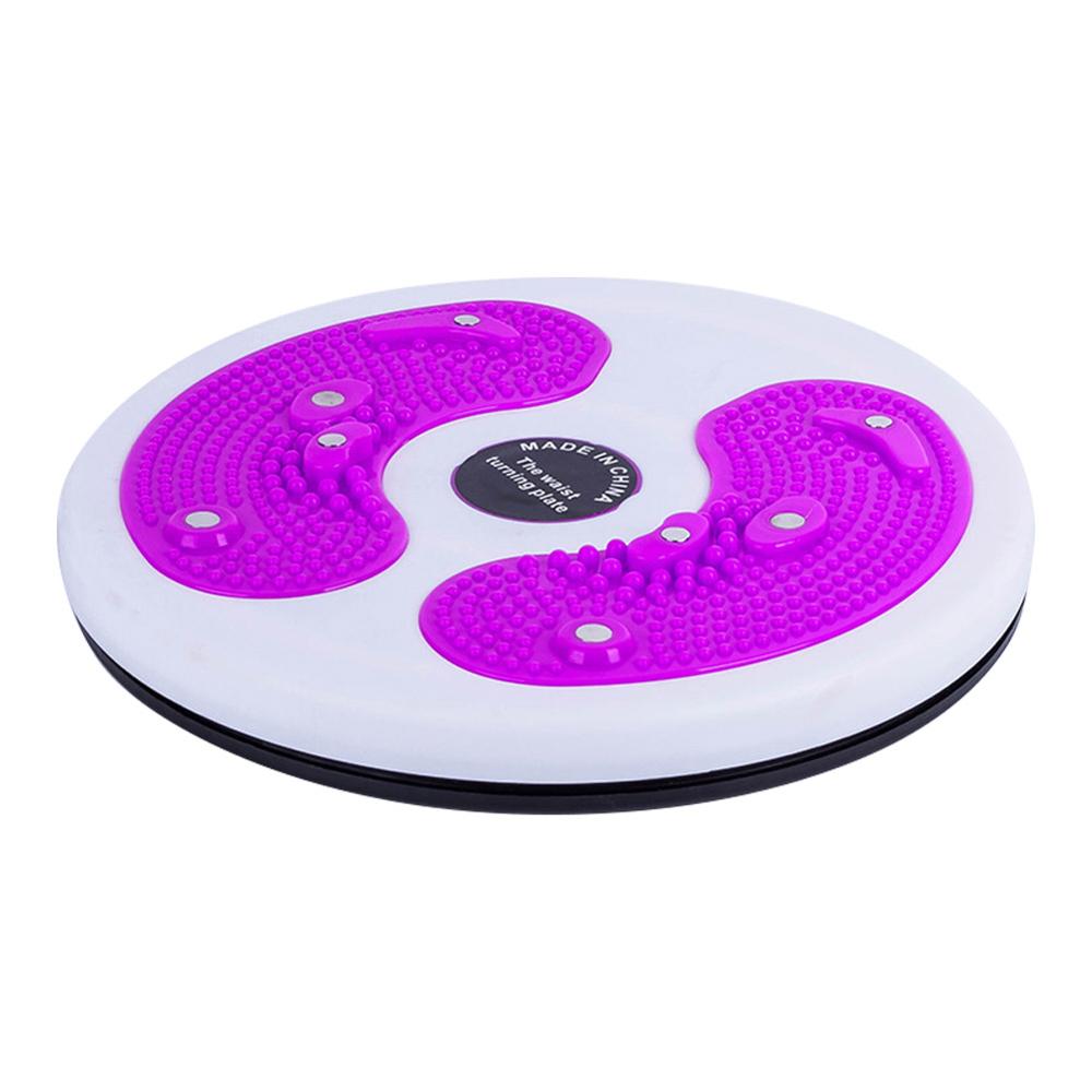 Multifunktionel slank talje maskine twist talje disk fitness magnetisk talje vride disk træning balance bord til hjemmet: Lilla intet reb