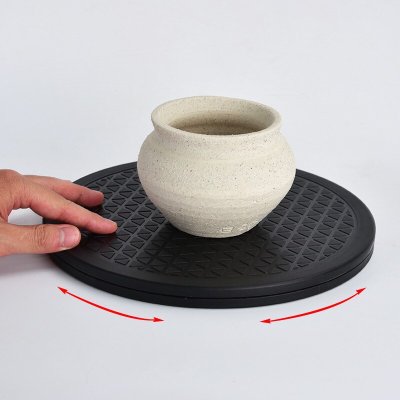 25cm Pottery Wheel, Rotating Swivel Heavy Duty 360 Degree Rotate Turntable Lazy Susan Turnplate for Clay Sculpture Monitor TV