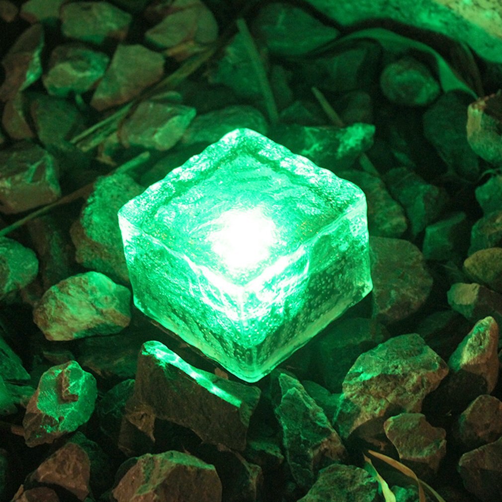 Led Solar Underground Lamp Solar Tuin Deklicht Brick Ice Cube Path Floor Licht Trap Gazon Dek Solar Begraven Lampen