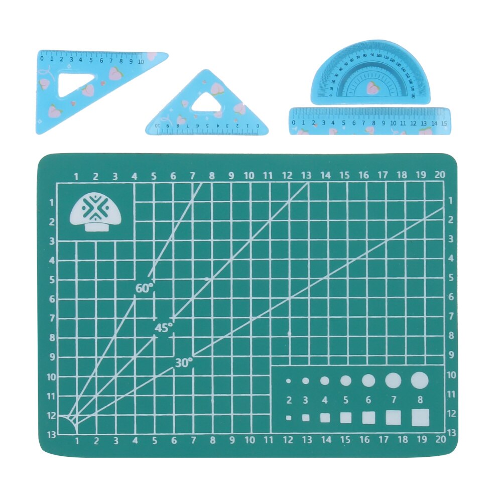 1 Set of Ruler Plate Set Simulation Ruler Mini House Supplies Miniature Ruler for Home Children Decor