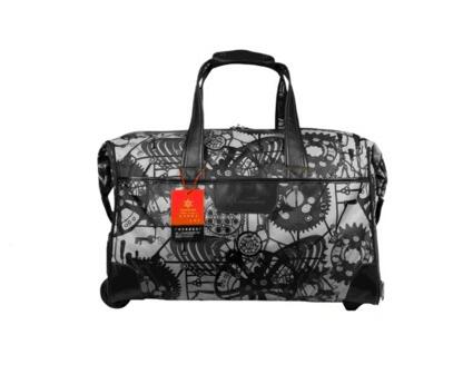 Reizen Trolley tassen Vrouwen wheeled Rolling tassen Carry Op Duffle Bagage tas met wielen koffer reistassen hand bagage: blue 19 inch