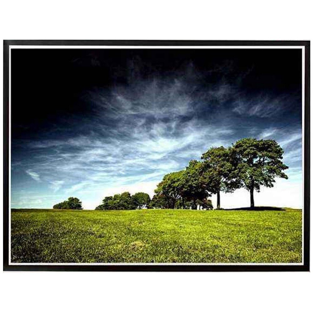 ALLOYSEED 4:3 Fabric Wall Hanging Projection Screen For 3D LED Home Theater Projector Screen For Family Outdoor