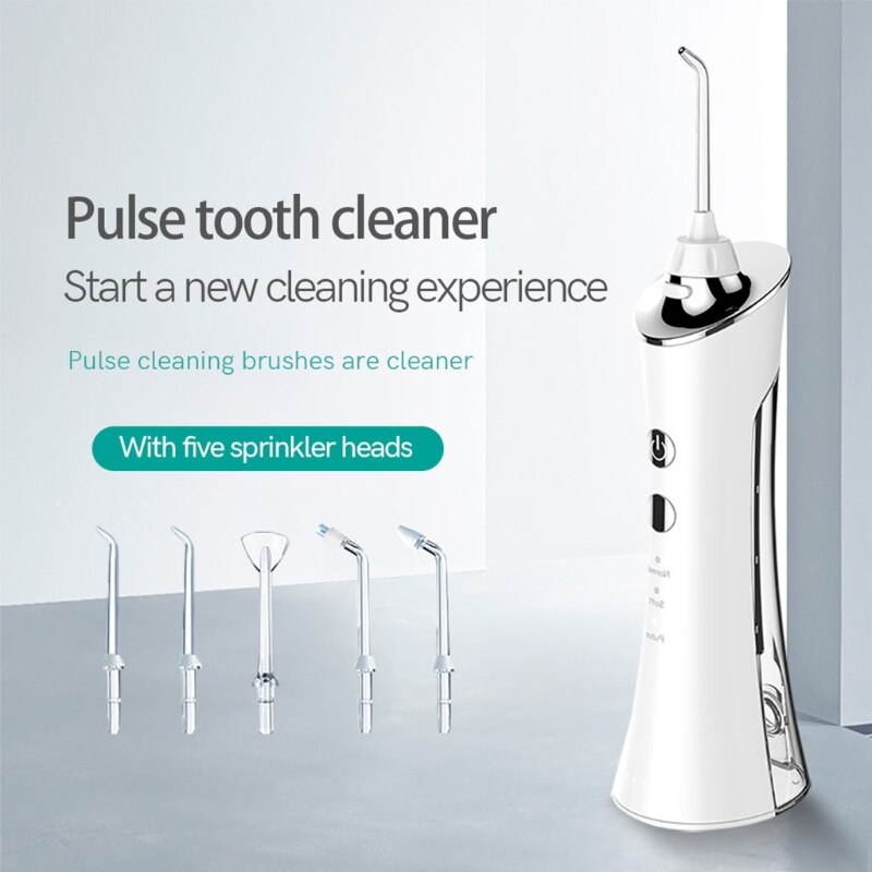 Water Pick Teeth Cleaner Flosser, Cordless Water Flosser for Gingivitis Food Debris Oral Braces & Bridges Care, Pulsation Water
