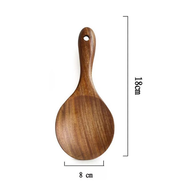 Gadgets Kitchen Utensils Wooden Spoons Utensil Kitchen Cooking Bamboo Tools: Wooden Rice Spoon