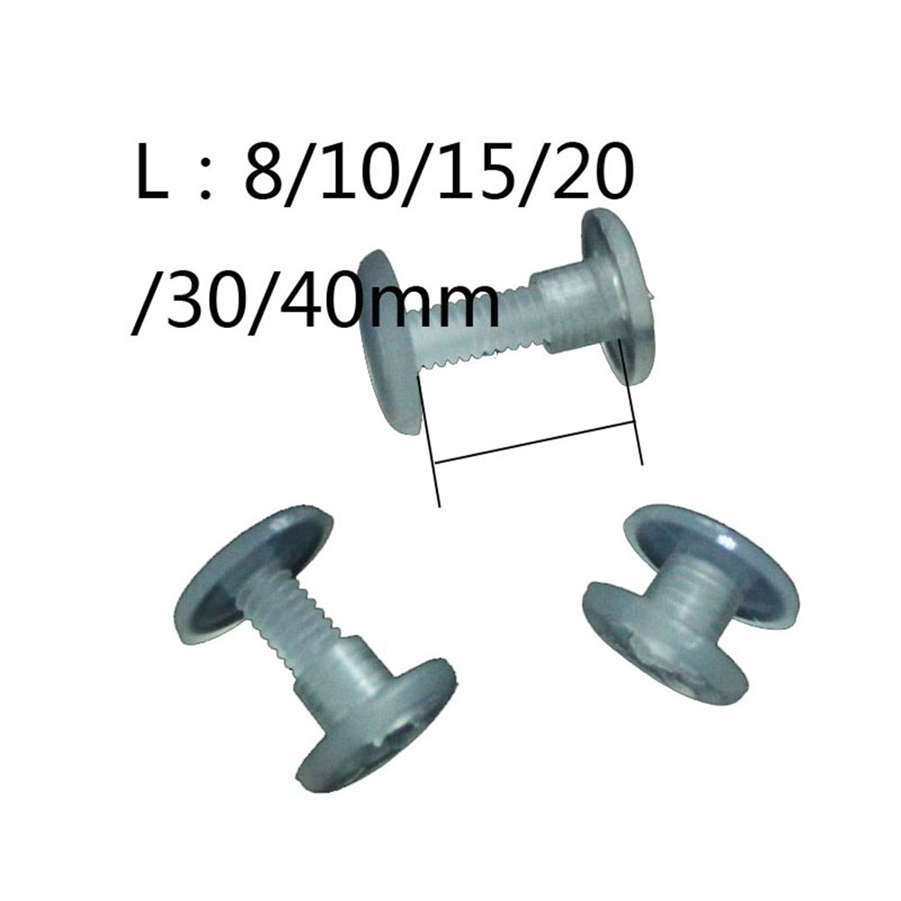 Plastic Screw Nut Pp Paper Shelf Ordinary Laminate Connector 5mm Diameter Injection Molding Fastening Screw Adapting Piece