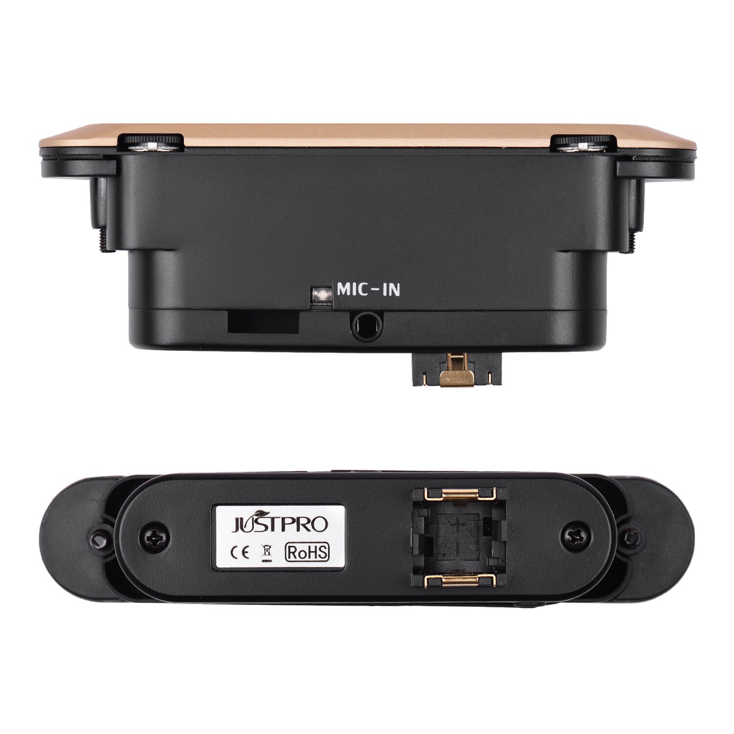 JUSTPRO JC-A1 Guitar Sound Hole Coil Pickup with Microphone with Mic and Volume Control for 39/40/41/42inch Folk Guitar