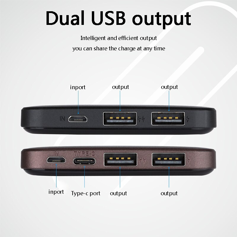 10000mAh Solar Power Bank Waterproof Solar Charger External Battery Backup Pack for Cell Phone Tablets