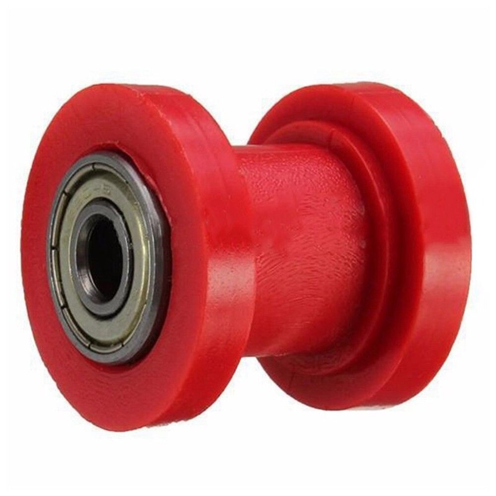 8mm 10mm Tensioner Wheel Roller Bike Pit Dirt Motorcycle Guide Pulley Chain Slider: 10mm Red