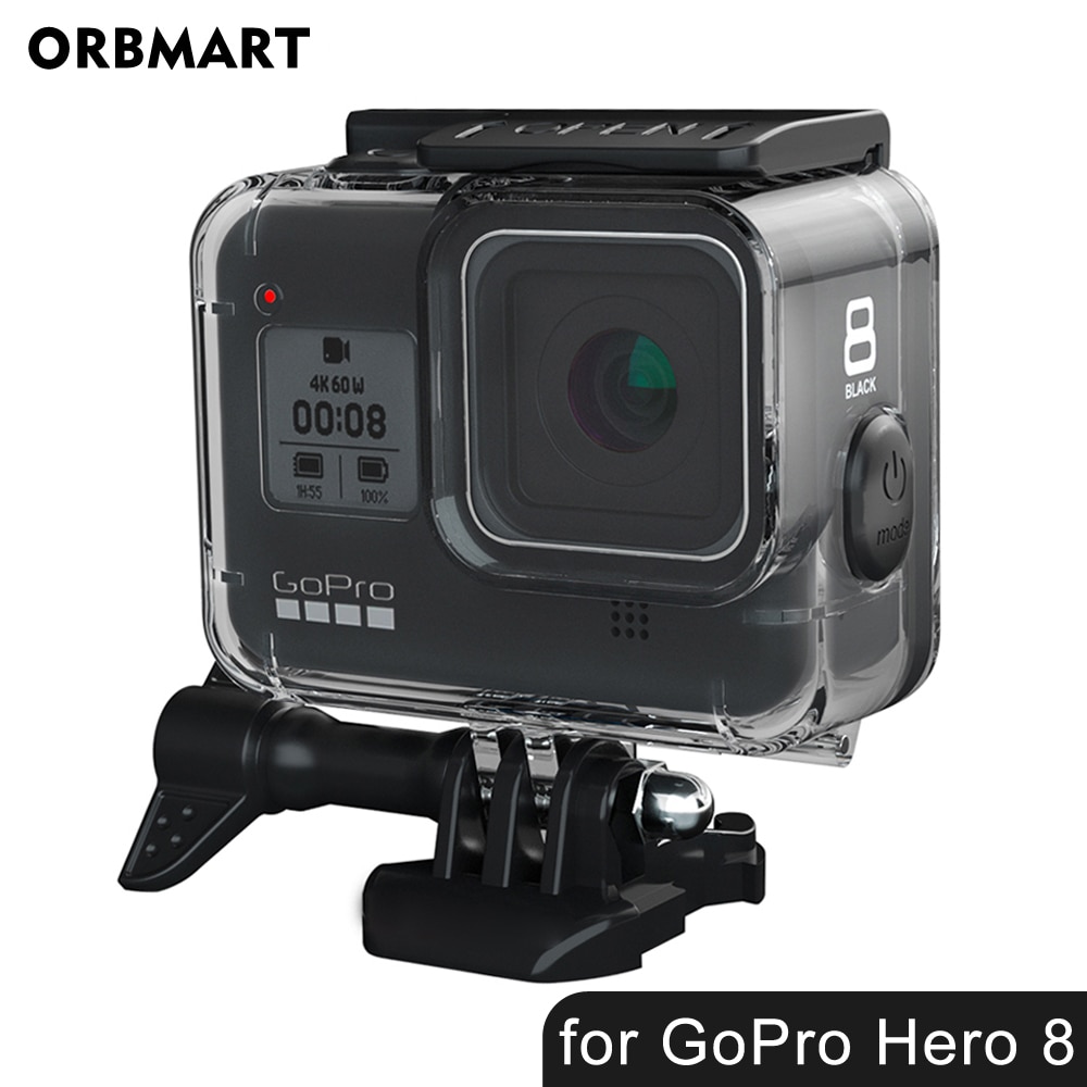 60 M Onderwater Waterproof Case Voor Gopro Hero 8 Beschermende Shell Cover Behuizing Zwart Camera Lens Beschermende Cover Behuizing Mount
