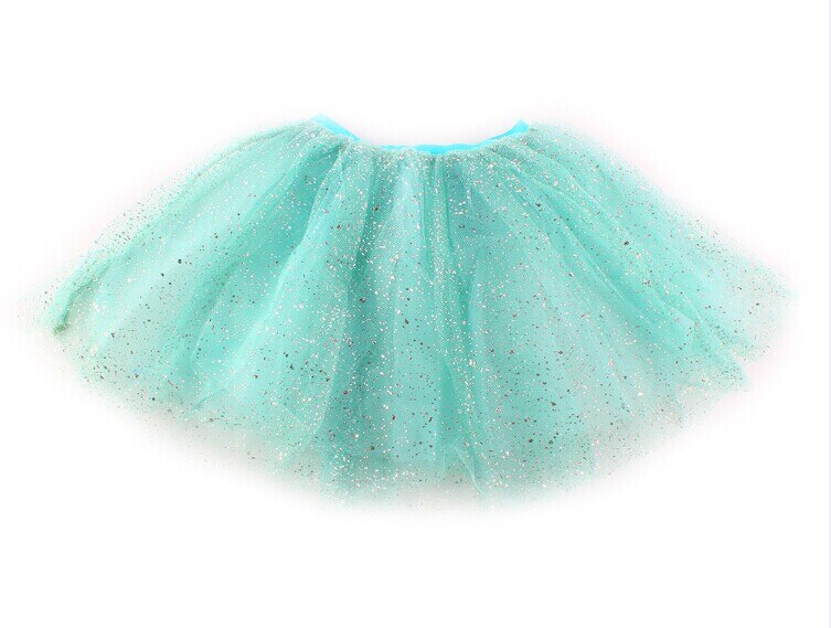 Dejlige børn piger prinsesse kort tutu nederdel bling tyl fest ballet dans: Himmelblå