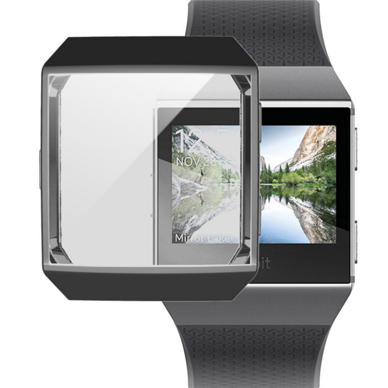 360 Degree Protection Cover For Fitbit Ionic Band Case Plating Coque Fit Bit ionic Watch Band Accessories Screen Protective Case