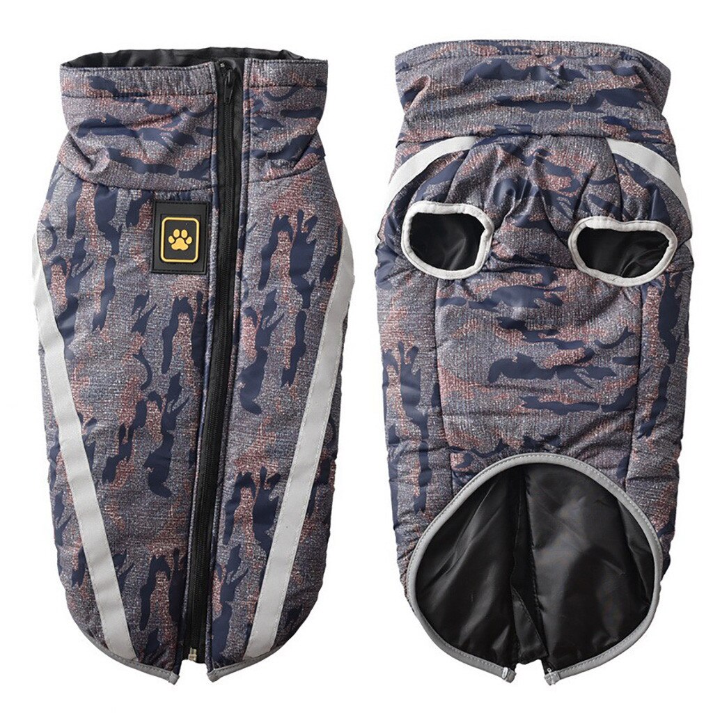 Dog Jacket Large Breed Dog Coat Waterproof Reflective Warm Winter Clothes for Big Dogs Labrador Overalls Chihuahua Pug Clothing