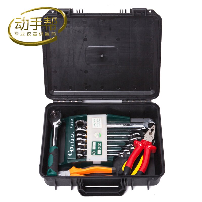 Abs Tool Case Toolbox Koffer Slagvast Verzegelde Veiligheid Case Apparatuur Hardware Kit Bin Box Gratis 330x250x90mm