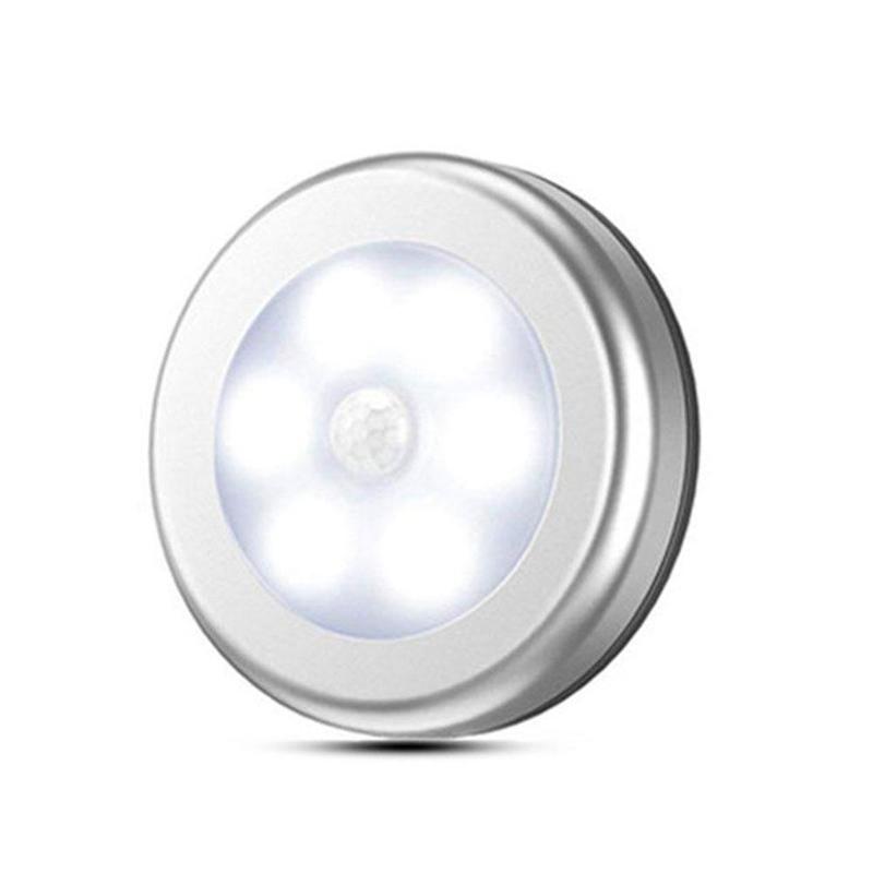 Menselijk Lichaam Inductie Lamp Creatieve Nachtlampje Gang Motion Ronde Classic Home Licht Sensor Kleine Kast Controle U2E6: WHITE