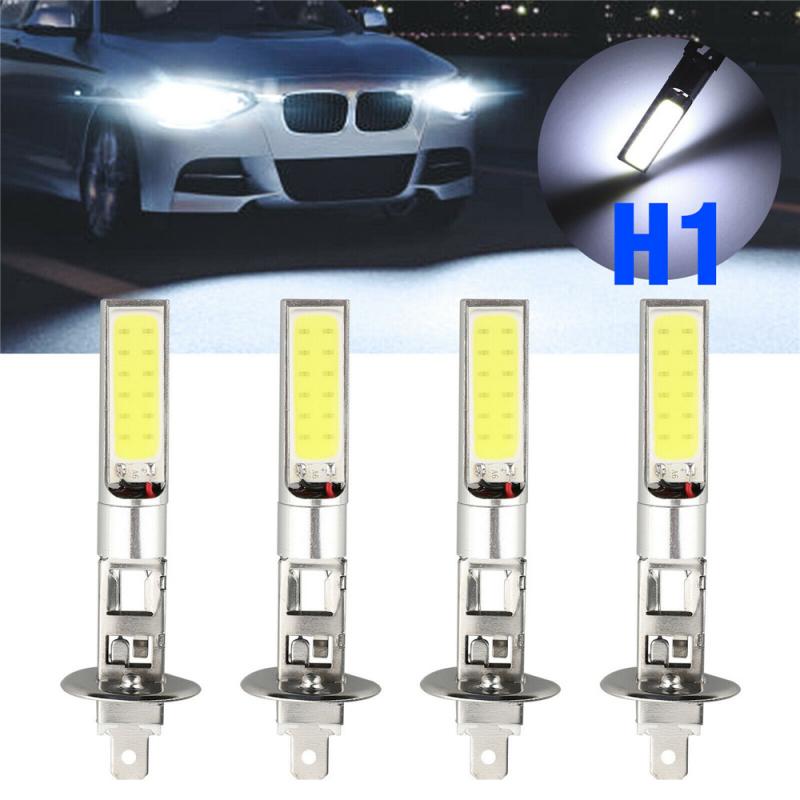 Faro Led delantero de coche Canbus H1 H3, luz antiniebla de 12V, luz alta y baja de 6000K COB, luz blanca de xenón de 6000LM, accesorios para coche, 1 Uds.
