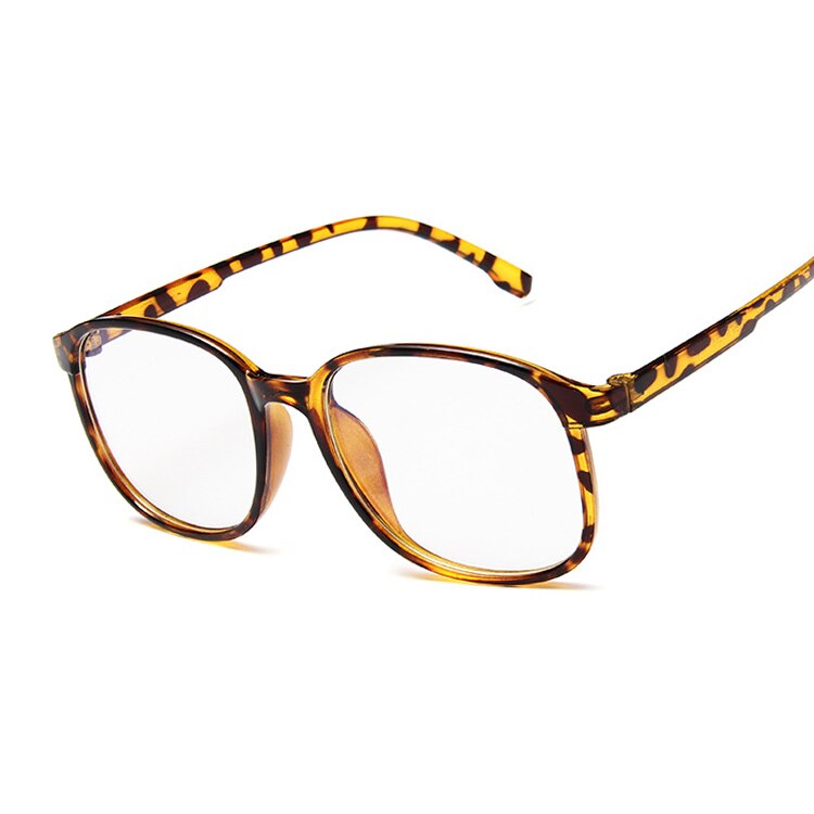 Lunettes carrées, fausses lunettes de lecture transparentes pour hommes et femmes, à la: Leopard