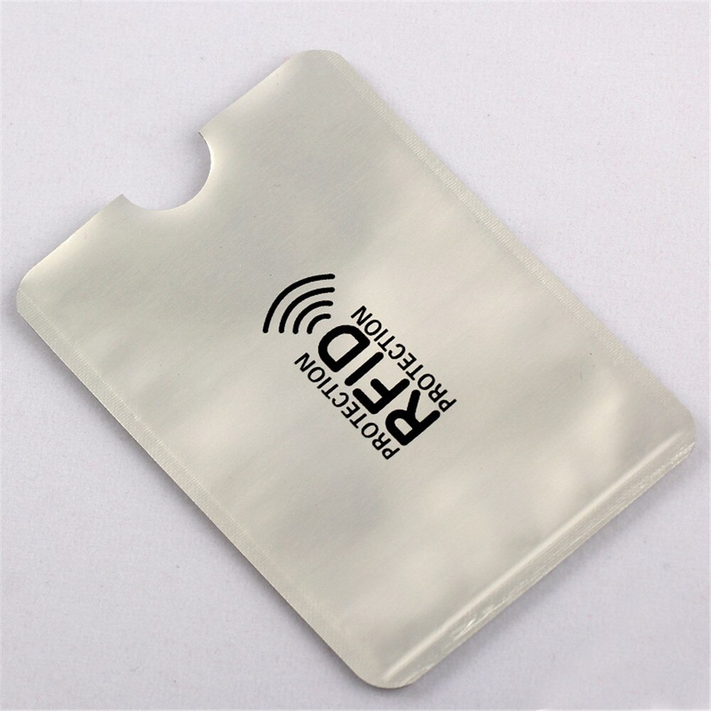 10Pcs RFID Shielded Sleeve Card Protector Debit Credit Contactless NFC Security Card Prevent Unauthorized Scanning Card Supplies: Donkergrijs