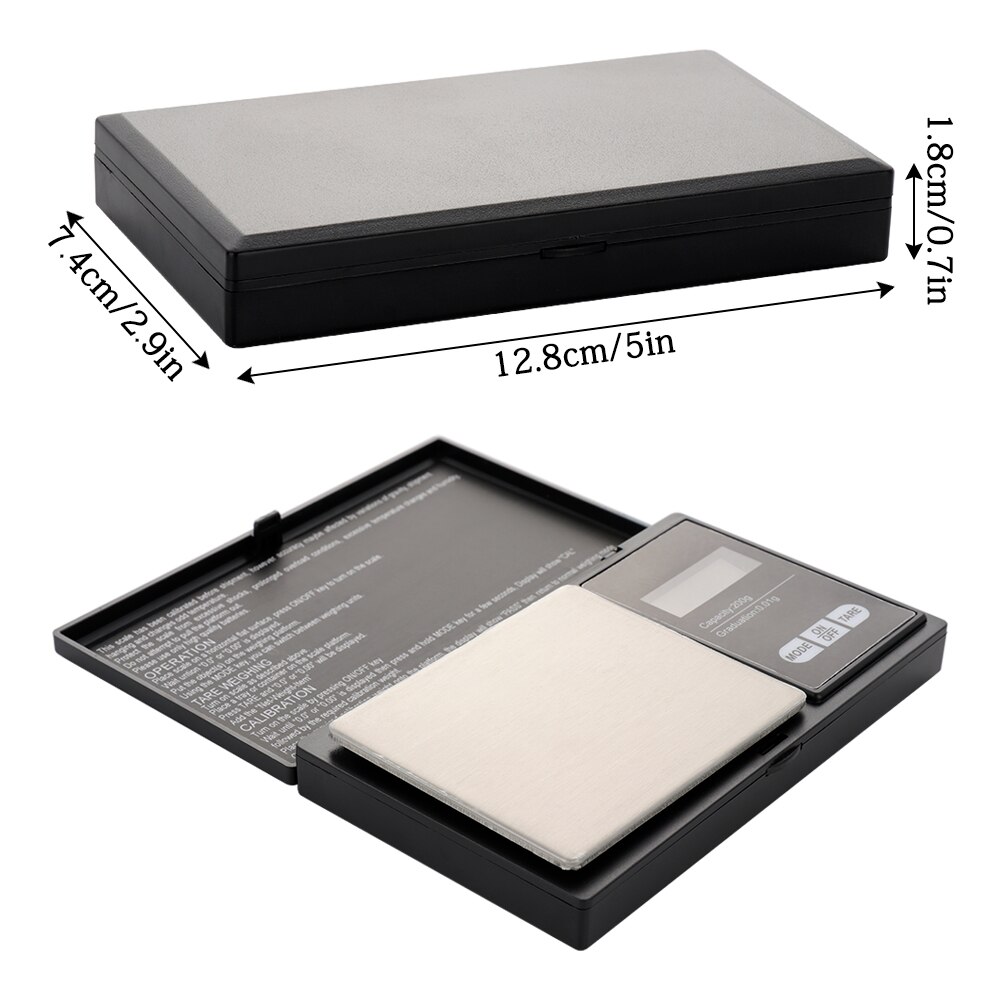 Electronic Digital Pocket Scale 200g 0.01g Precision Small Jewelry Weighing Scale Kitchen Supplies Backlight Gram Scale