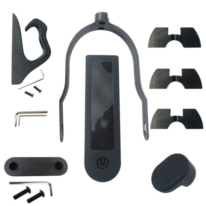 Til xiaomi  m365 pro tilbehørssæt 6 stk / sæt til elektrisk scooter bagskærmvinge mudguard stødabsorberende tilbehør, sort