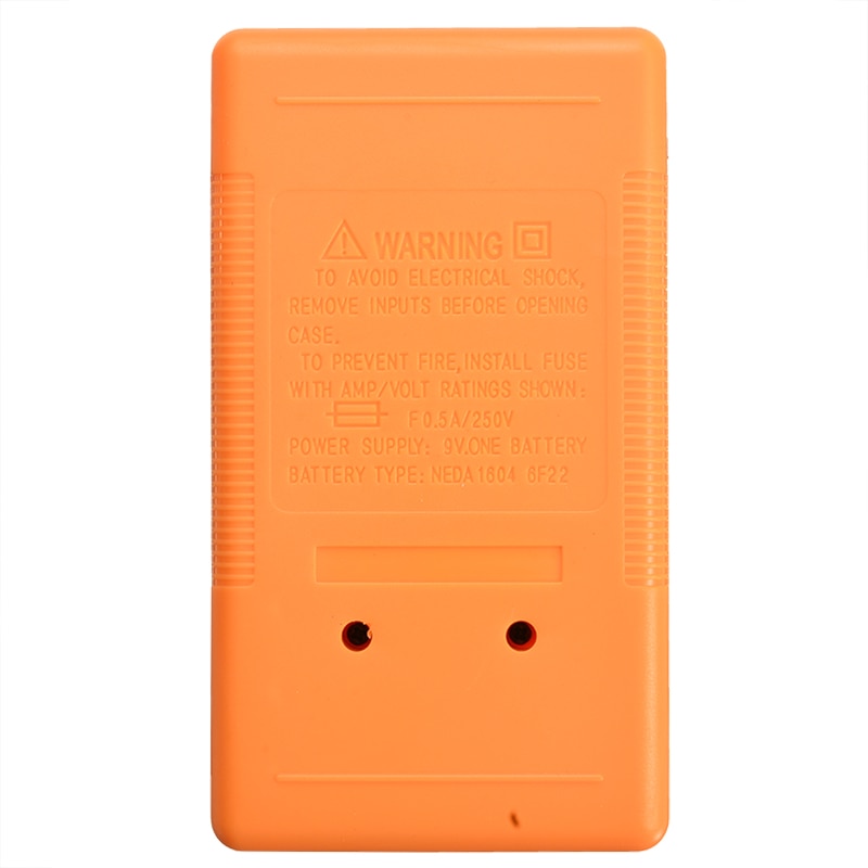 1pcs Yellow LCD Auto Range Digital Multimeter AC 1000V DC 750V Voltmeter Ammeters Volt AC DC Meter Tester