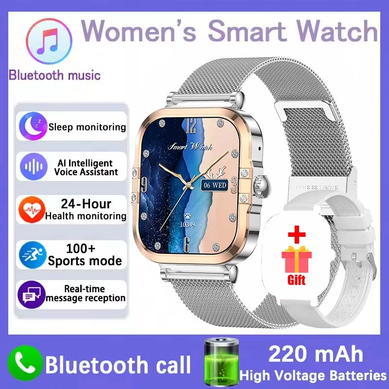 Nuovo Per Huawei FIT3 Astuto Della Vigilanza Delle Donne 1.75 "AMOLED Frequenza Cardiaca Donne Monitor di Salute Impermeabile Sport Bluetooth Chiamata Orologio Intelligente: WHITE