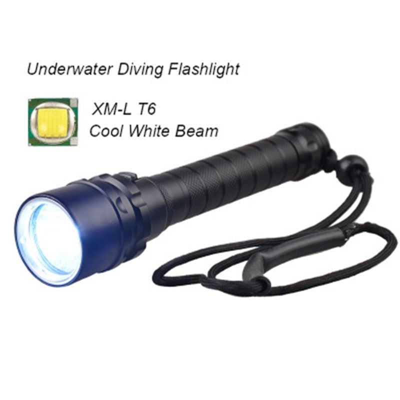 Diving Flashlight - 1000LM T6 LED - Waterproof 100m - Underwater Fill Light - Professional Scuba Torch