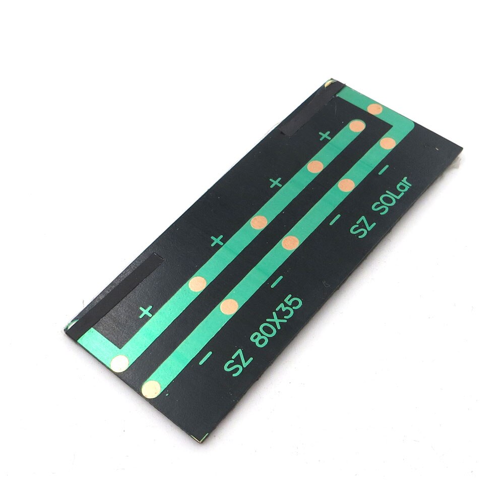 Solcelle 5.5v 0.38w 70ma mini solar system gør-det-selv til batteri mobiltelefon oplader polykrystallinsk solpanel modul system