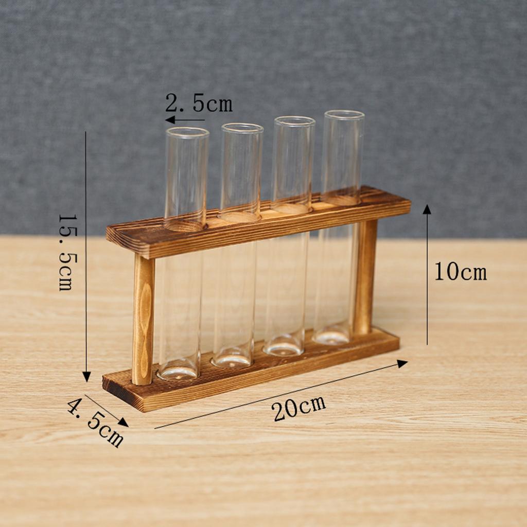 2 stk krystalglas reagensglas plante terrarium vase blomsterpotter til hydroponiske planter hjem haven dekoration