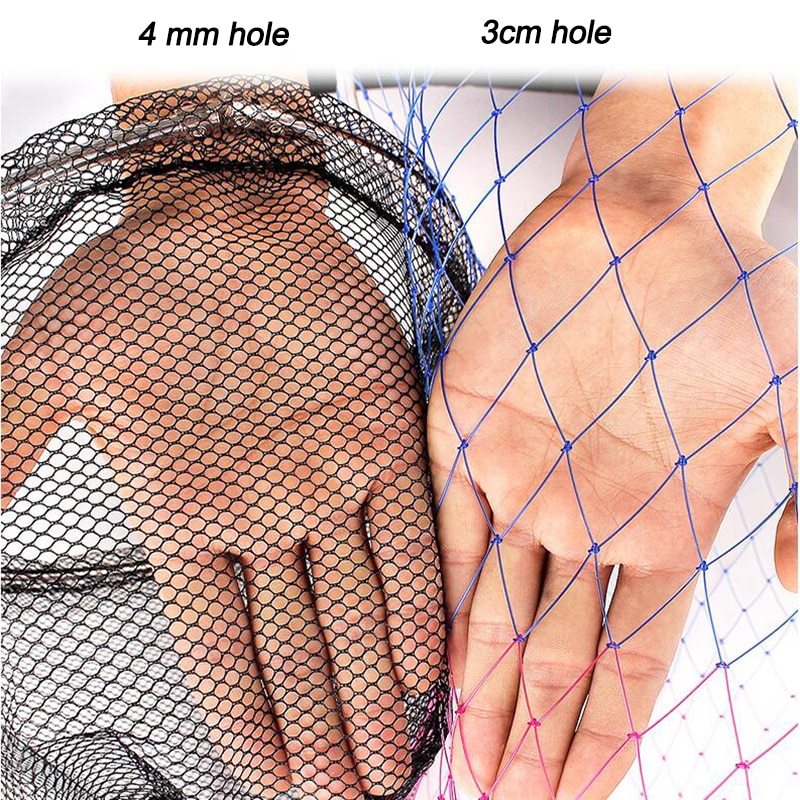 Fishing landing nets stainless steel folding fishing network colorful nylon mesh carp fish equipment