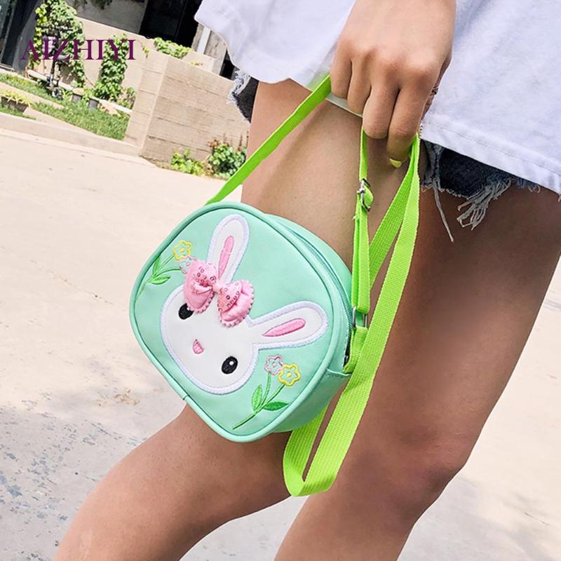 Children Casual Small Cute 3D Cartoon Pattern Shoulder Handbags Kids Girls PU Leather Mini Simple Zipper Crossbody Messenger Bag