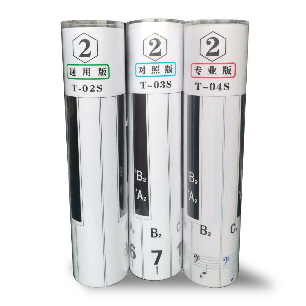 Version 88 Key Keyboard Piano Finger Simulation Practice Guide Teaching Aid Note Chart for Beginner Student