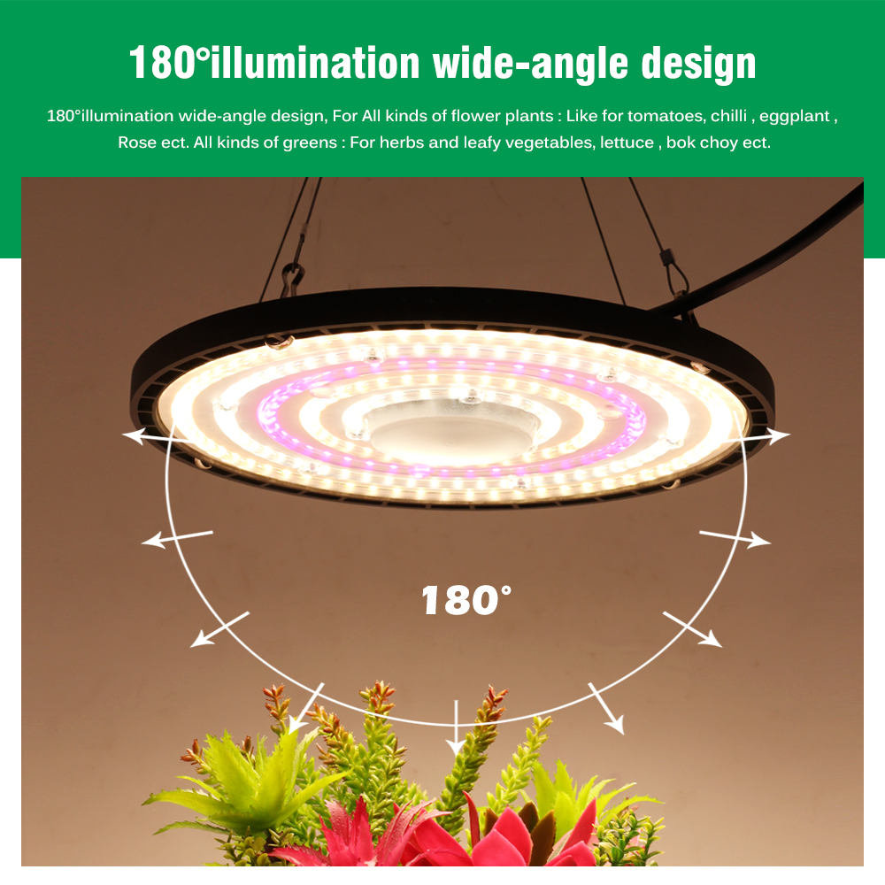 Luz LED de cultivo de espectro completo, 380-780nm, luz solar imitada, luz de cultivo de plantas para flores hidropónicas, plántulas, suculentas.