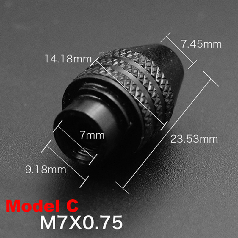 Drill Chuck Adapter Mini Keyless Drill Chuck Bit Self-Tighten Electric Drill Bits Collet Fixture Tools Quick Change Converter: long M7x0.75