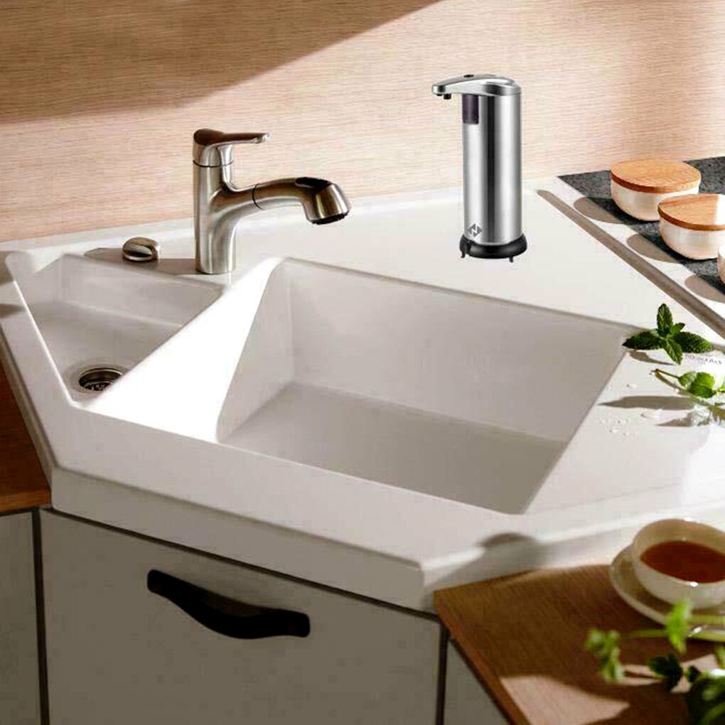 Automatic Soap Dispenser Infrared Touchless Motion Bathroom Dispenser Smart Sensor Liquid Stainless Steel Soap Dispenser