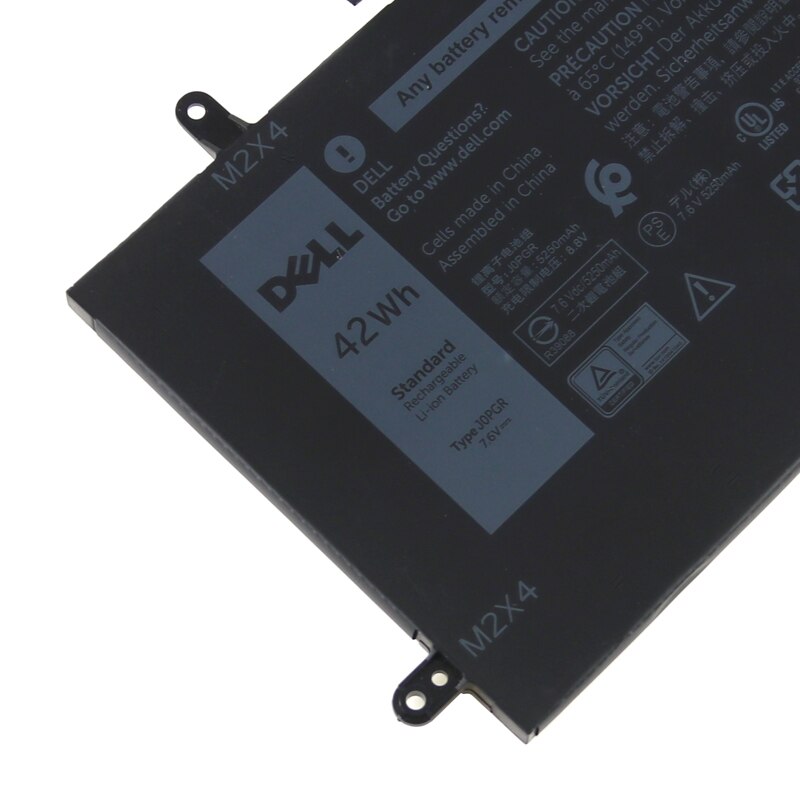 Original Laptop battery For DELL LATITUDE 5285 5290 J0PGR 1WND8 Built-in laptop battery 7.6V 42Wh 11.4V 31.5Wh