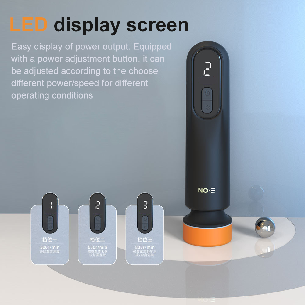 Auto Waxen Polijsten Schuurmachine 12000 RPM Autolak Kras Repareren Machine Voorruit Glas Olie Film Verwijderen Machine