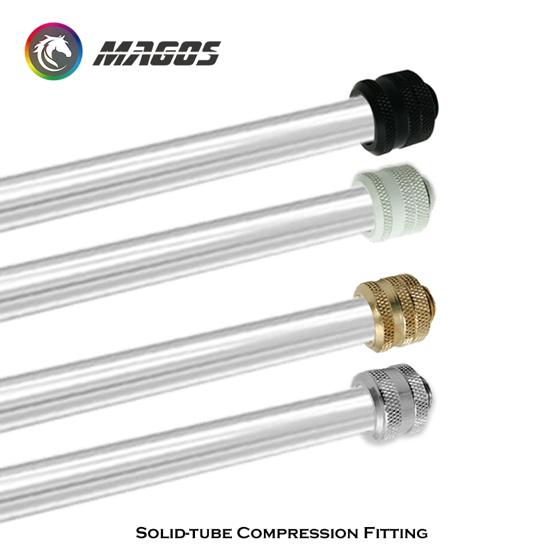 G1/4'' Hard Tube Compression Fittings For OD14mm Acrylic PETG Frosted Pipe PC Water Cooling DIY Computer Case Connector Adapter