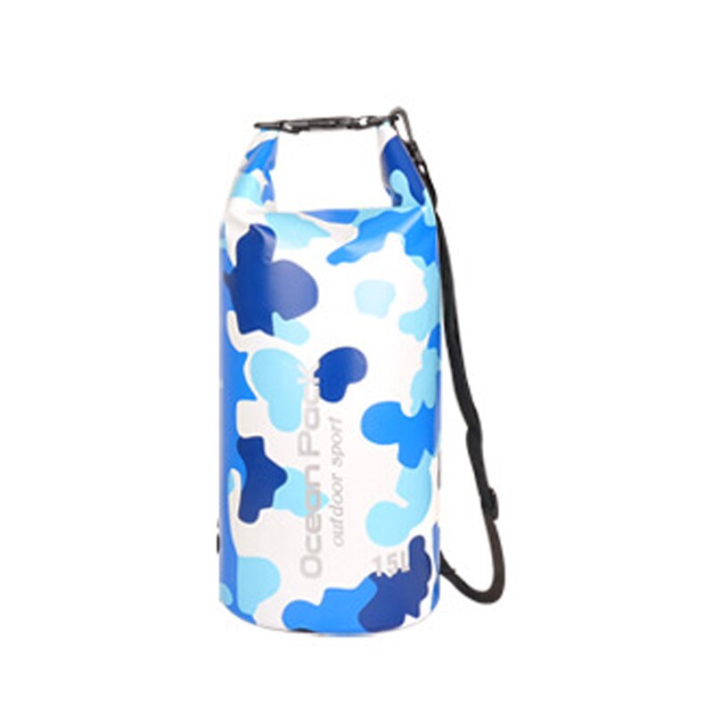 Sac à dos étanche pour Kayak, canoë, Rafting, sports de plein air, stockage sec, 5L/10L/15L/20L/30l: 15L Blue