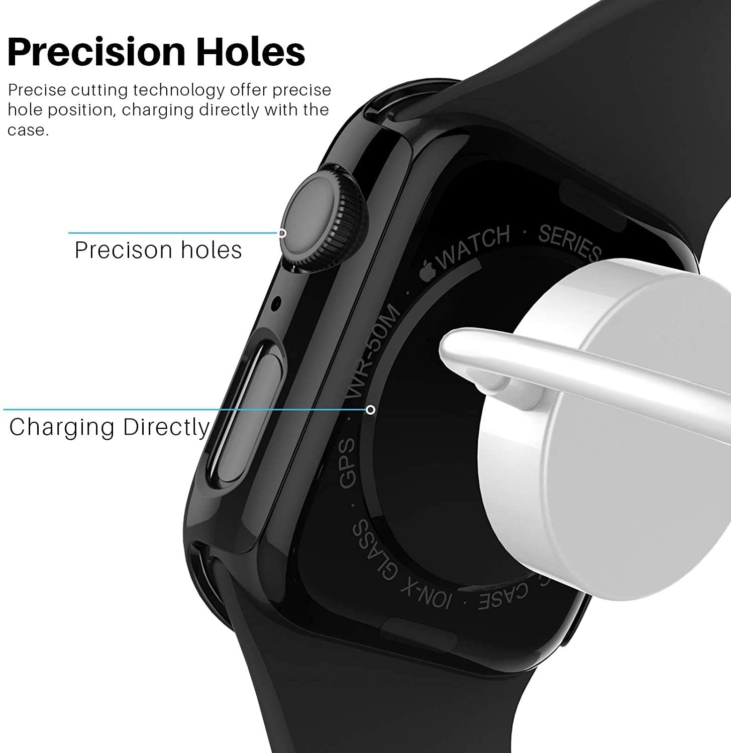 Glass+cover For Apple Watch 7 case 45mm 41mm iWatch case Accessorie PC bumper+Screen Protector Apple watch series 7 case